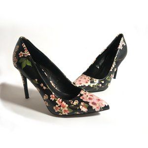 Cherry Blossom  Black Heels